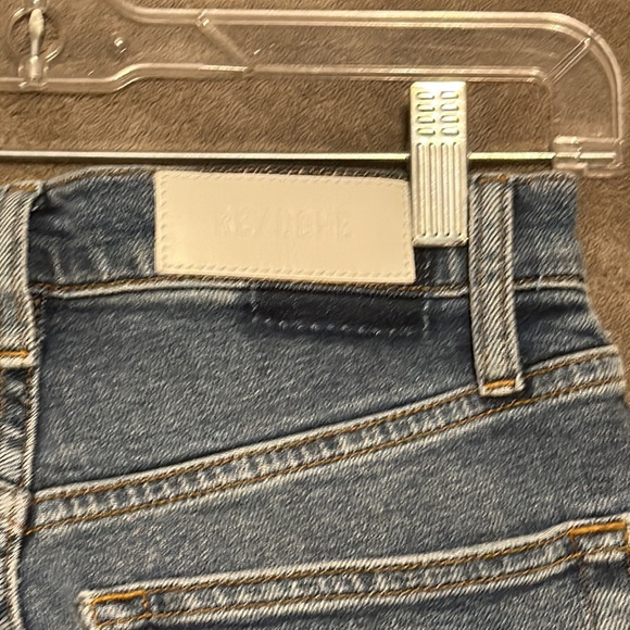 Re/Done Comfort Stretch 70’s Ultra High Rise Stove Pipe sz 25 - Picture 3 of 8